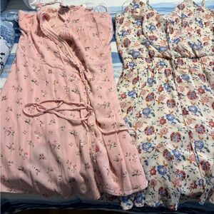 Trixxi Floral Pink and Cream Dress
